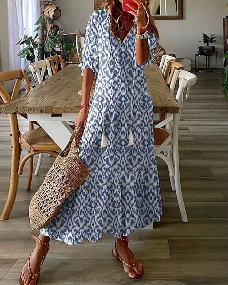 MARCO & BIANCA MILANO | LUNA ABITO MIDI STILE BOHO DONNA