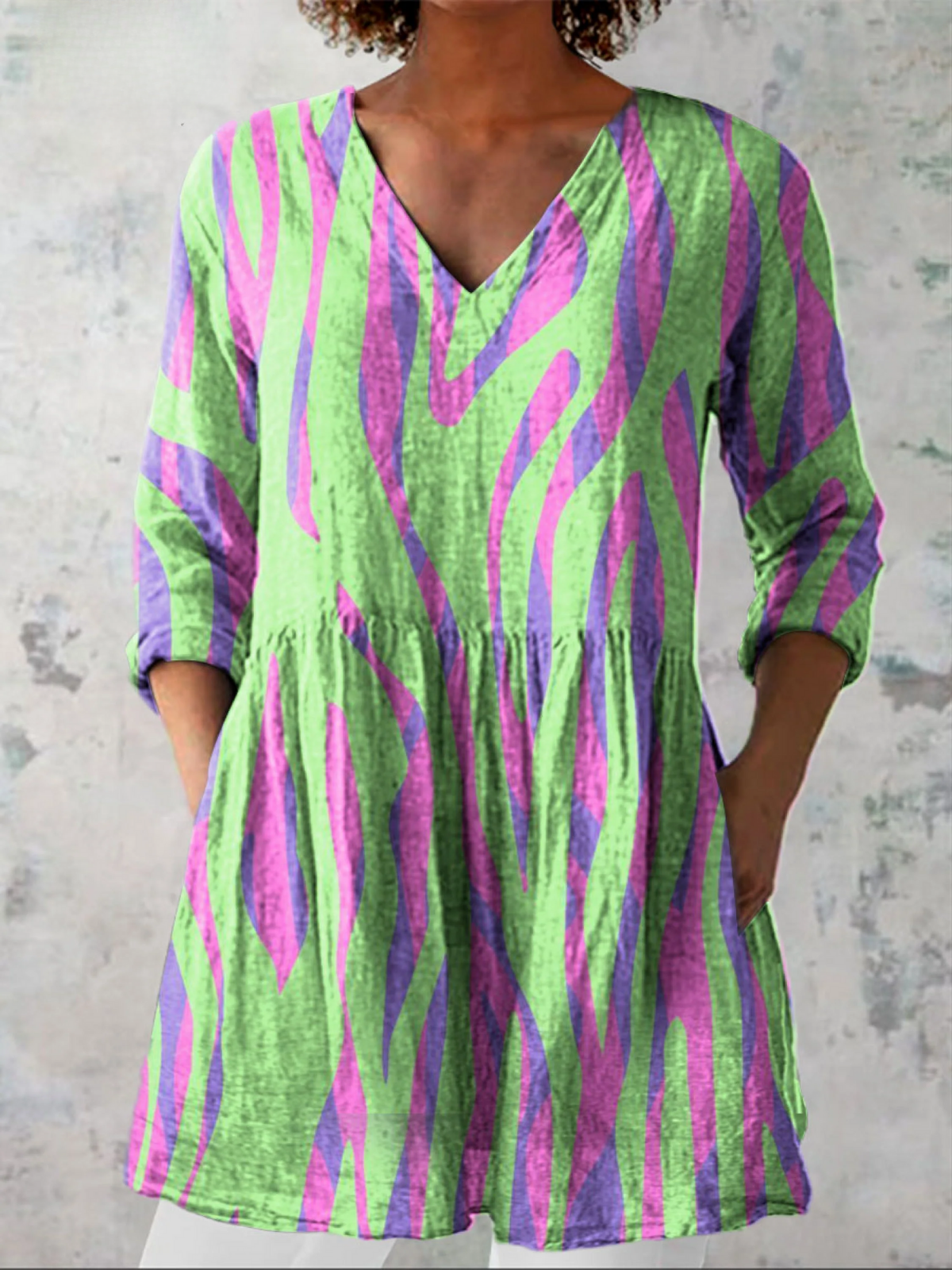Oceane | Blusa lunga con scollo a V