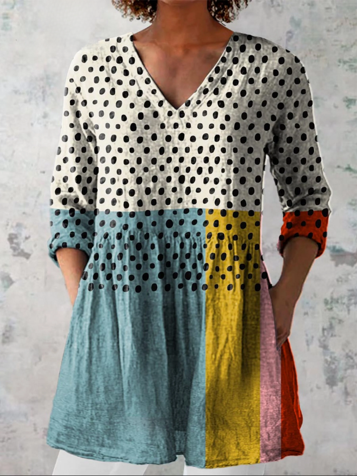 Valerie | Blusa lunga con scollo a V