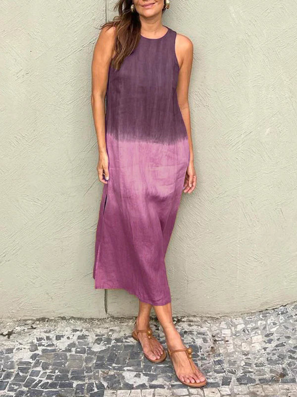 MARCO & BIANCA MILANO | MARÍA ABITO MAXI FLUIDO SFUMATURA ELEGANTE DONNA