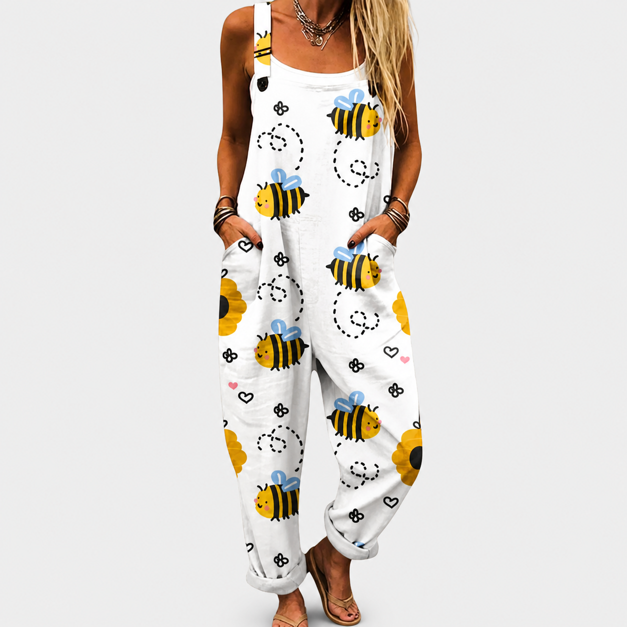 Salopette Stampata Confortevole – Print 36