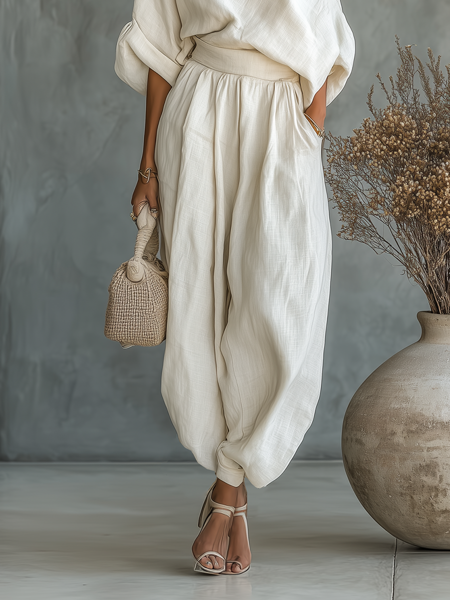 Lisa | Completo Top Off-Shoulder e Pantaloni Aderenti