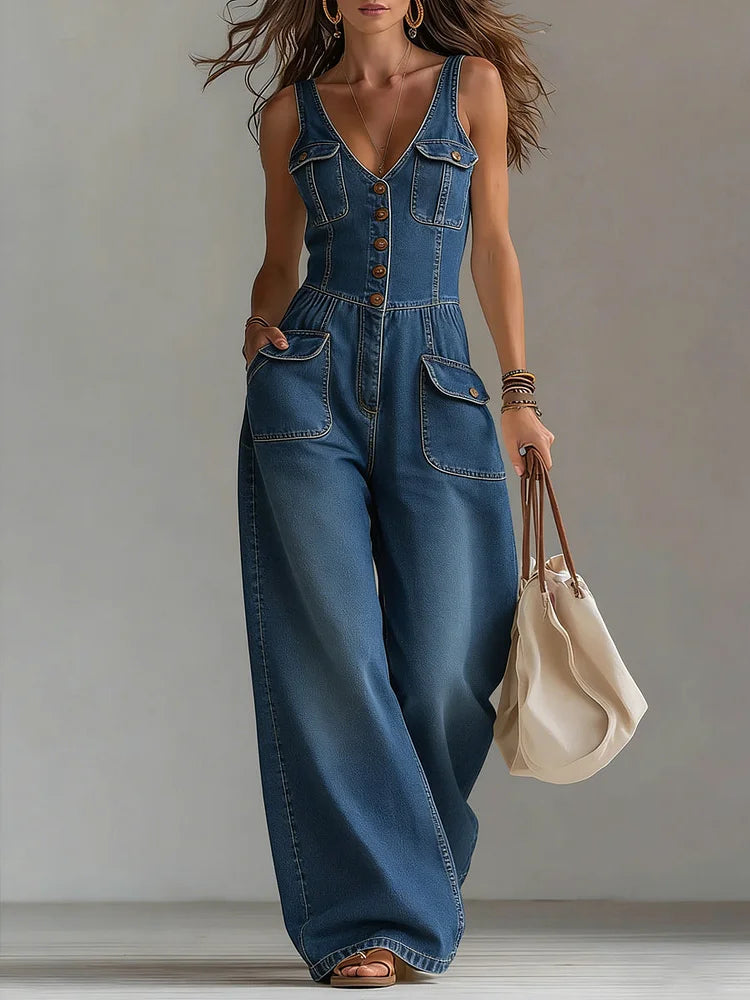 MARCO & BIANCA MILANO | SOFIA TUTA IN DENIM RILASSATA DONNA