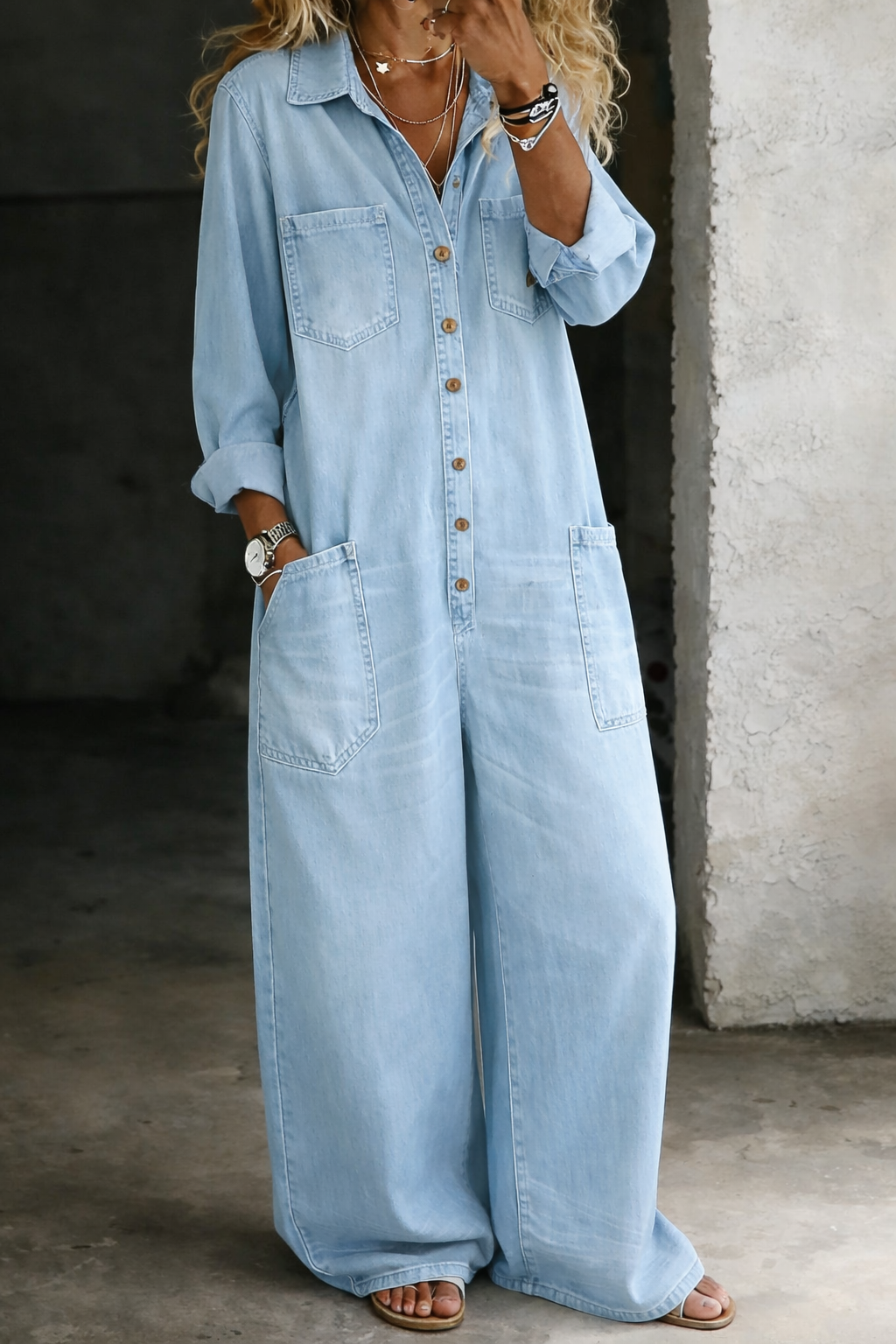 MARCO & BIANCA MILANO | LENA SALOPETTE CASUAL IN DENIM DONNA