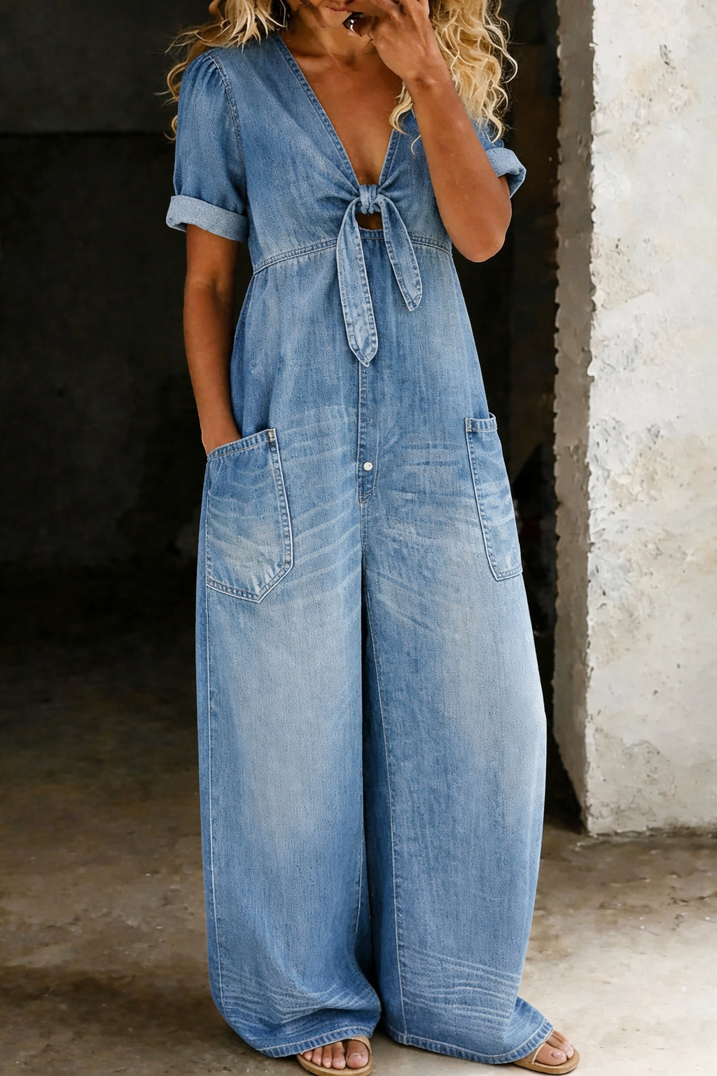 MARCO & BIANCA MILANO | MAYA TUTA CORTA IN DENIM DONNA