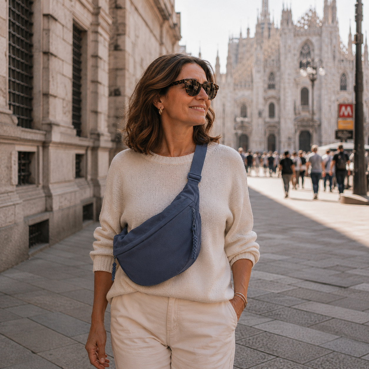 MARCO & BIANCA MILANO | BORSA A SPALLA BLU DONNA