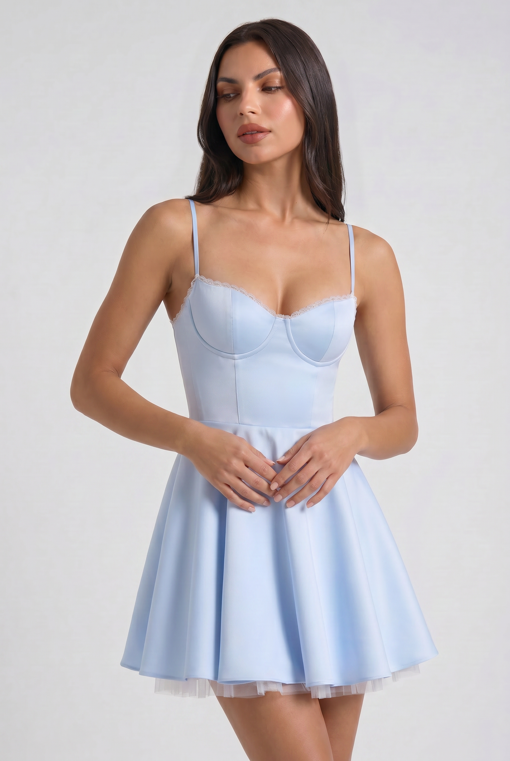 MARCO & BIANCA MILANO | MINI ABITO SELENE AZZURRO DONNA