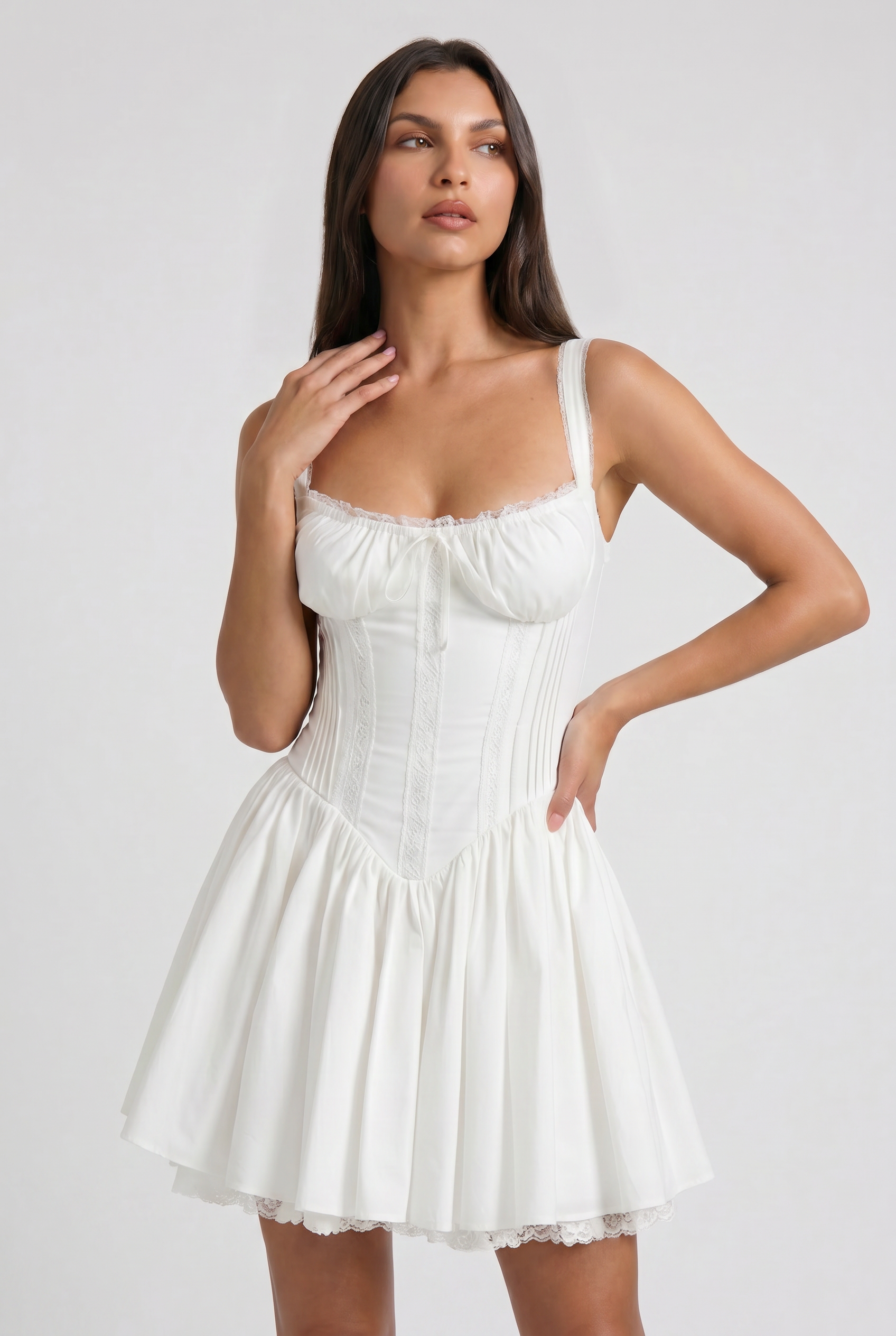 MARCO & BIANCA MILANO | MINI ABITO BIANCO LUNA DONNA