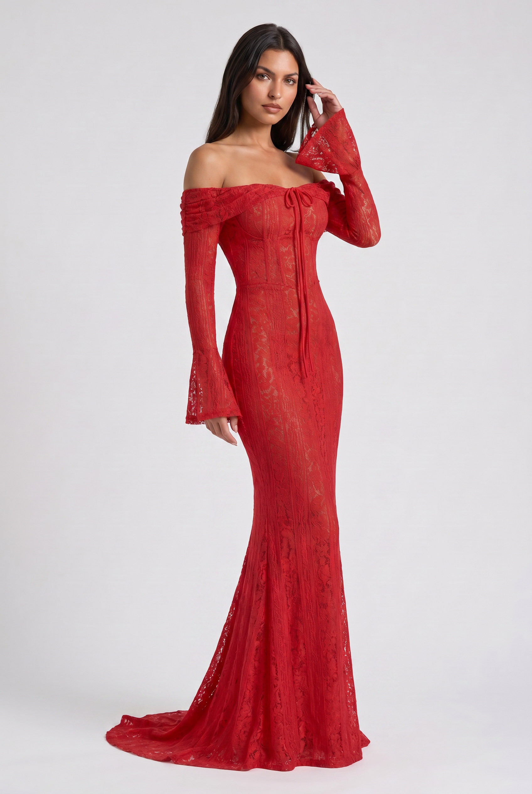 MARCO & BIANCA MILANO | ABITO SIRENA ROSSO ALESSANDRA DONNA