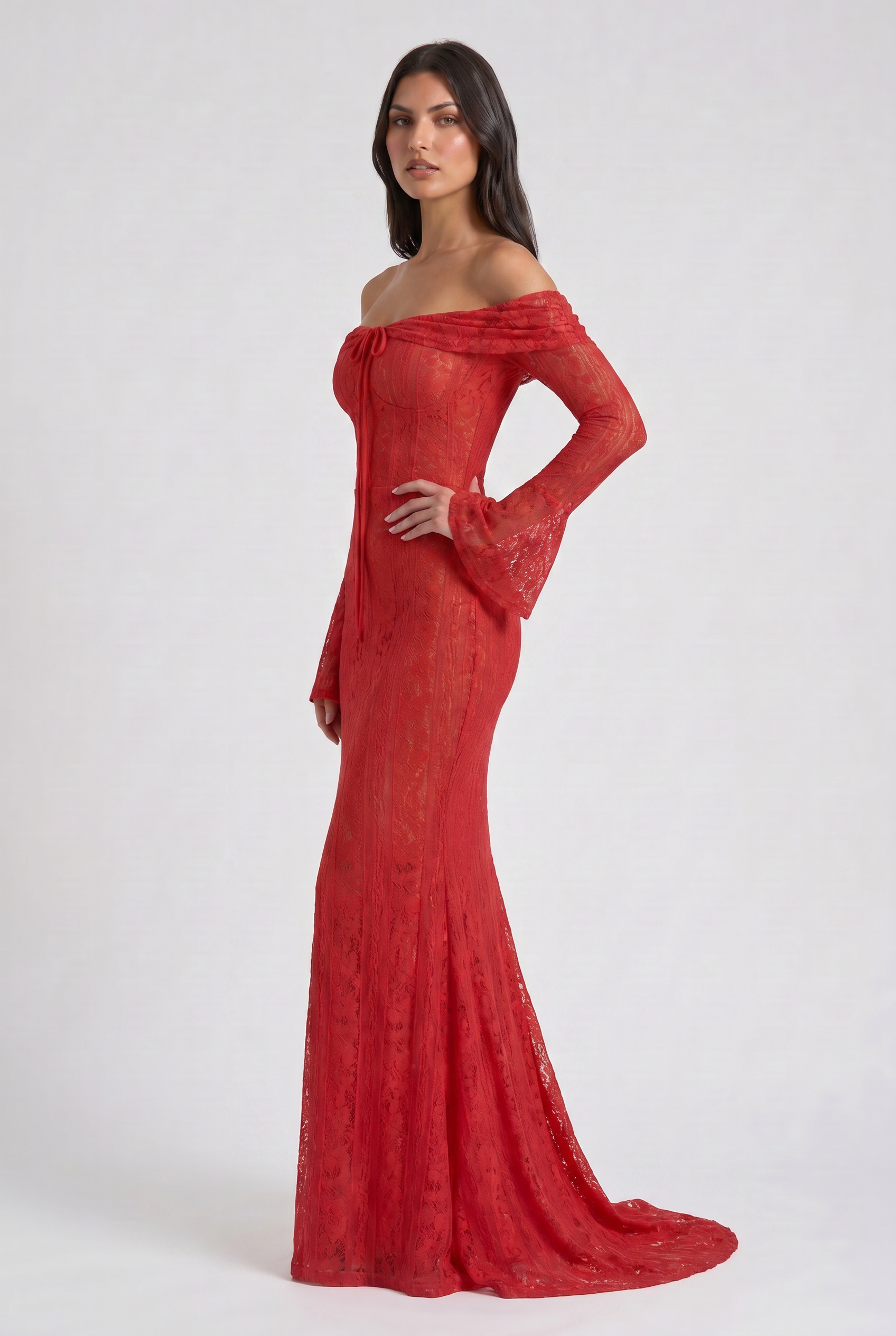 MARCO & BIANCA MILANO | ABITO SIRENA ROSSO ALESSANDRA DONNA