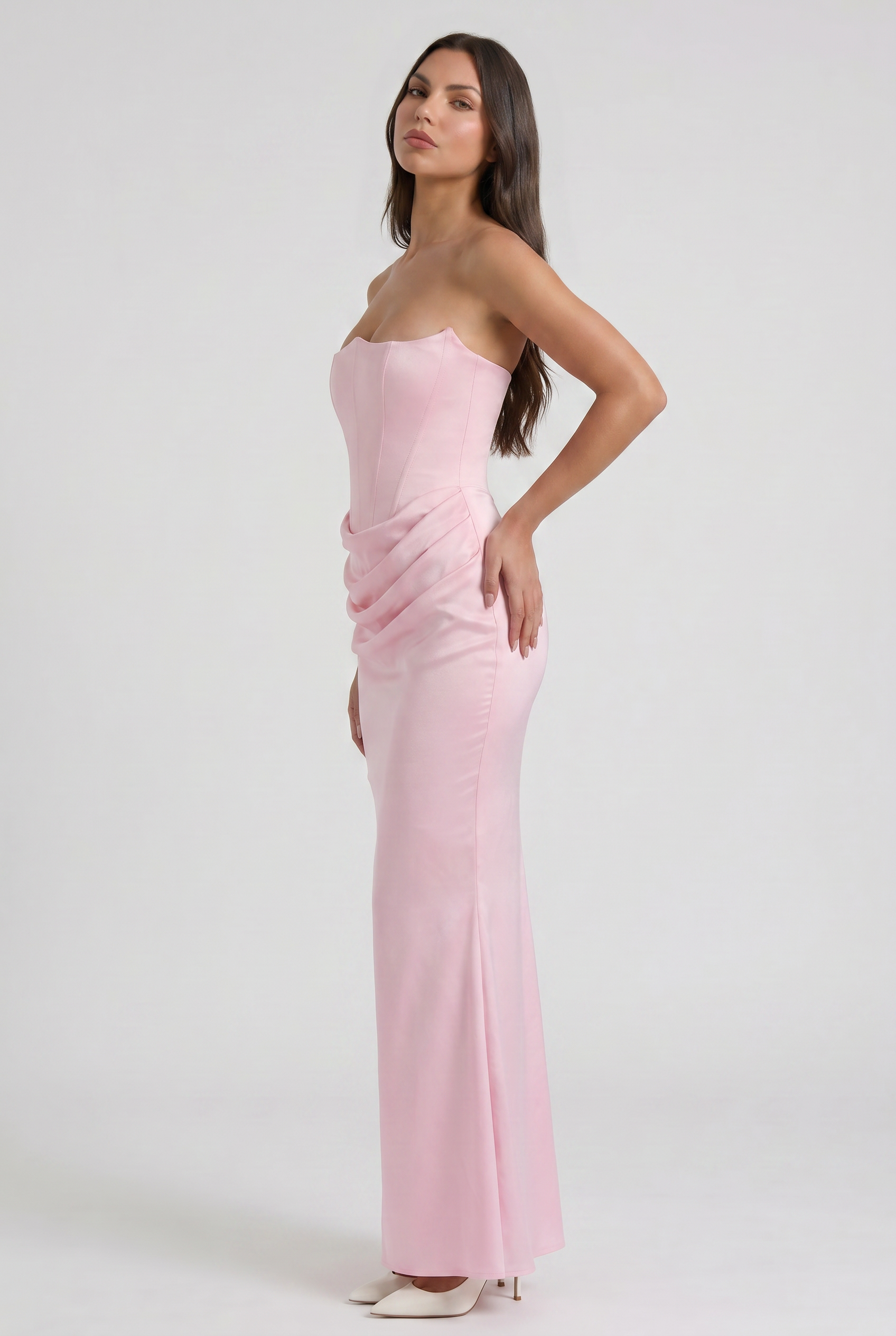 MARCO & BIANCA MILANO | ABITO MIDI ROSA ROSALIND DONNA