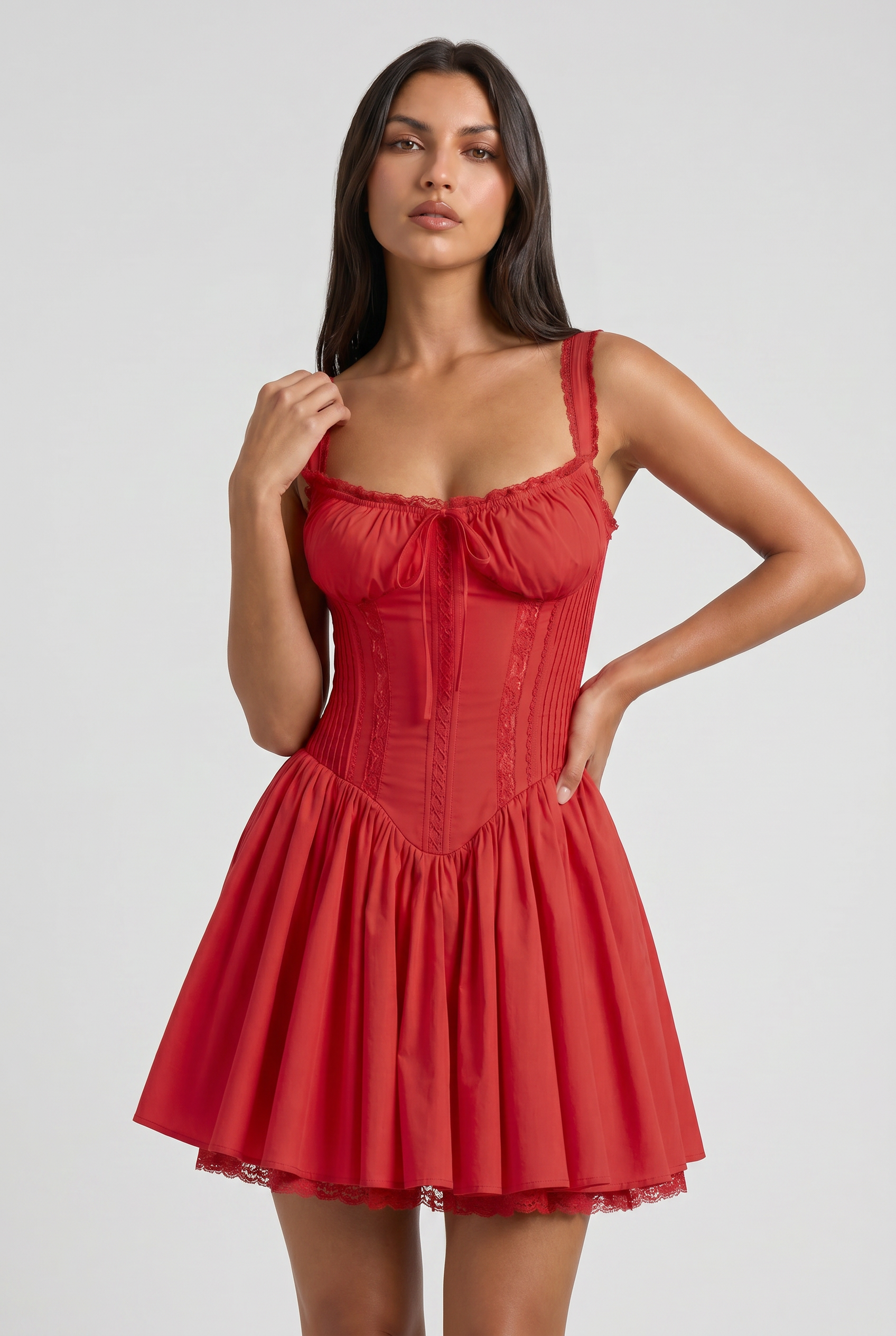 MARCO & BIANCA MILANO | MINI ABITO ROSSO LUNA DONNA