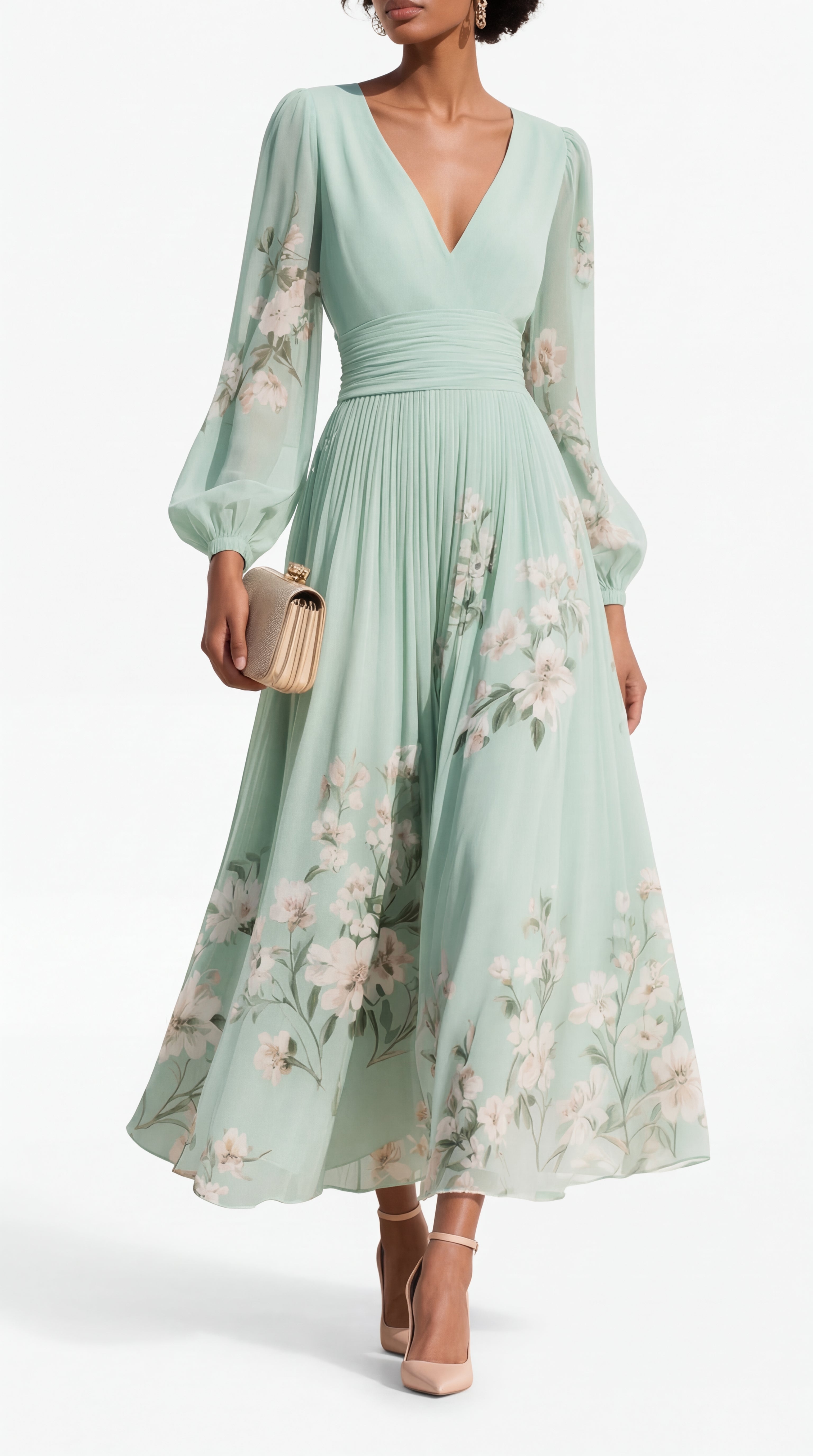 Coral | Abito maxi