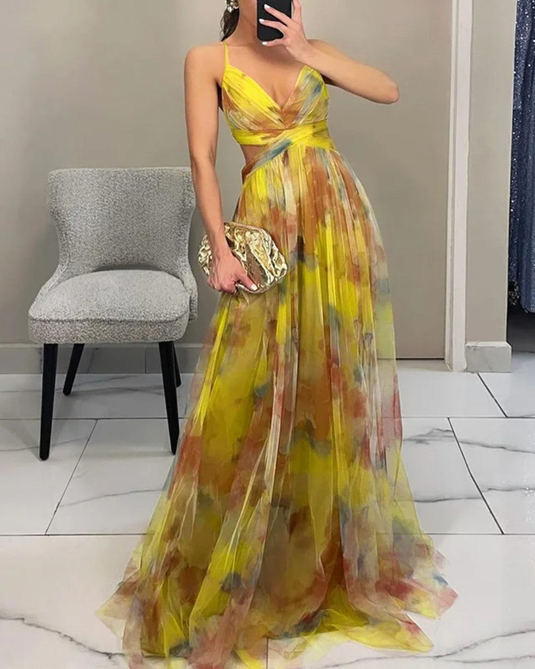 Giselle | Abito maxi floreale