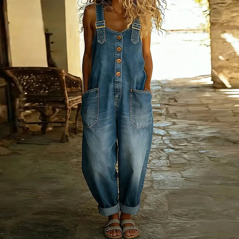 MARCO & BIANCA MILANO | MAE SALOPETTE IN DENIM VINTAGE DONNA