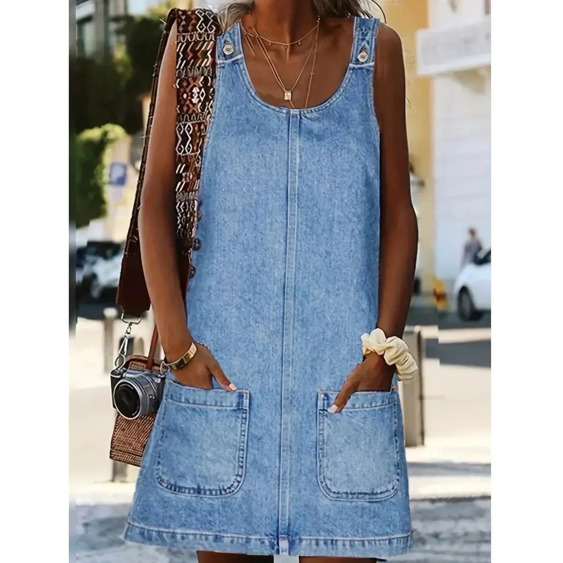MARCO & BIANCA MILANO | SAYLOR ABITO RILASSATO IN DENIM DONNA