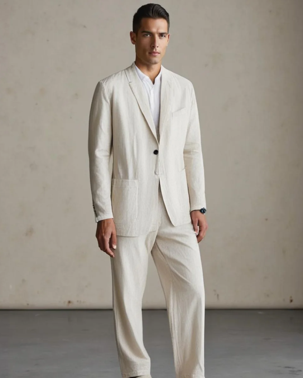 MARCO & BIANCA MILANO | ELEGANTE LINNEN SET UOMO