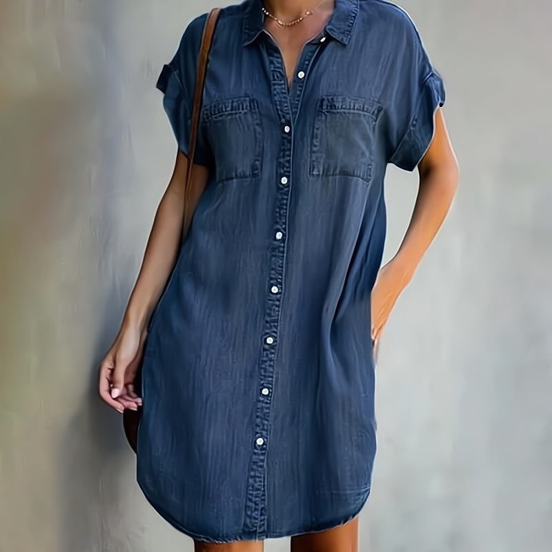 MARCO & BIANCA MILANO | ELENI ABITO IN DENIM CON BOTTONI DONNA