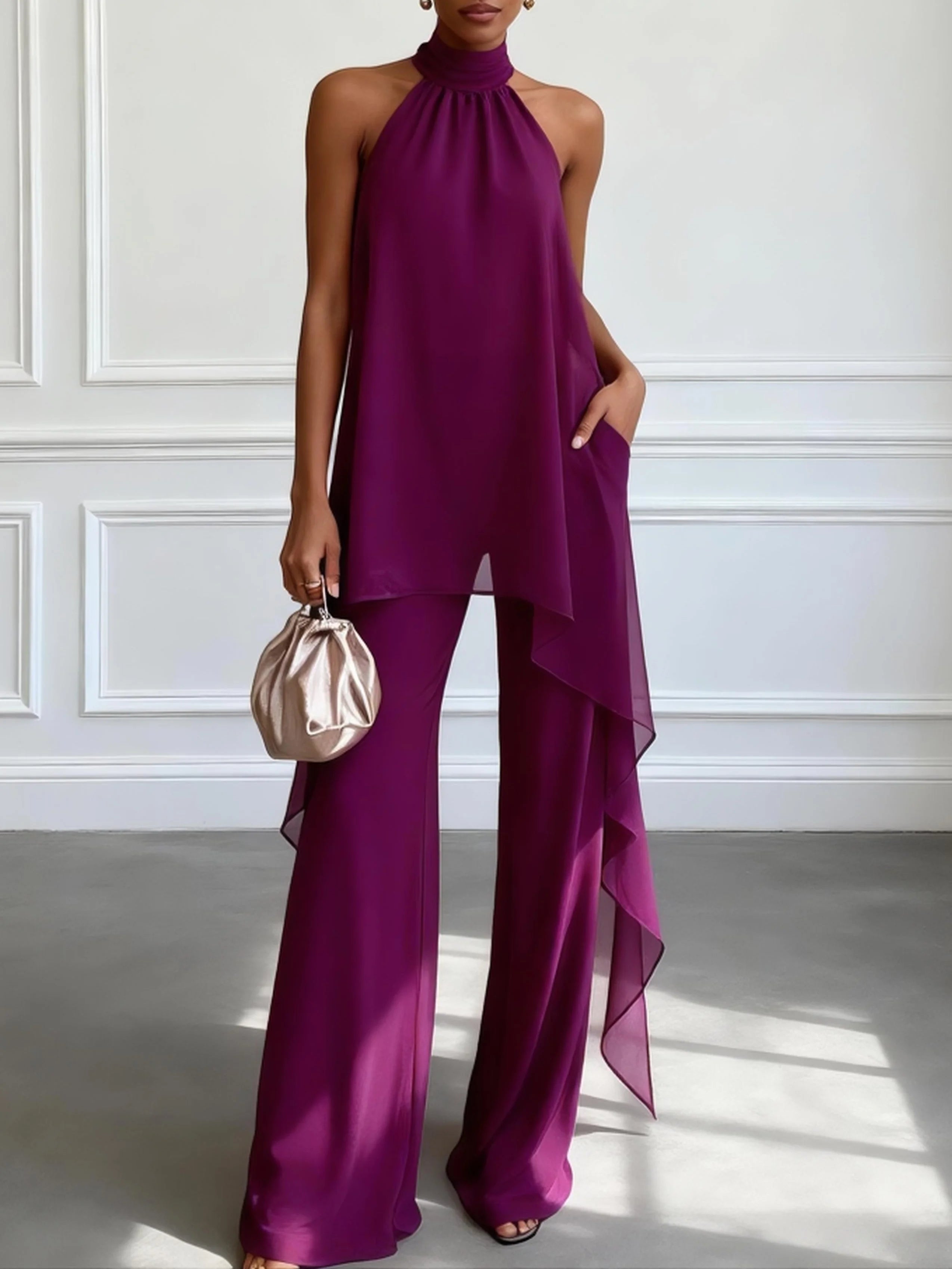 MARCO & BIANCA MILANO | COMPLETO VIOLA DUE PEZZI DONNA