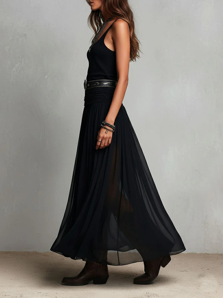MARCO & BIANCA MILANO | COMPLETO NERO CON GONNA IN TULLE DONNA
