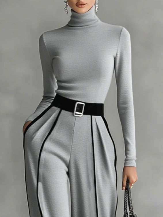 MARCO & BIANCA MILANO | VERA COMPLETO ELEGANTE CON DETTAGLI A CONTRASTO DONNA