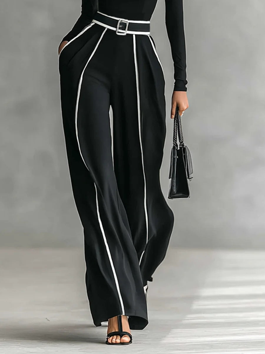 MARCO & BIANCA MILANO | VERA COMPLETO ELEGANTE CON DETTAGLI A CONTRASTO DONNA