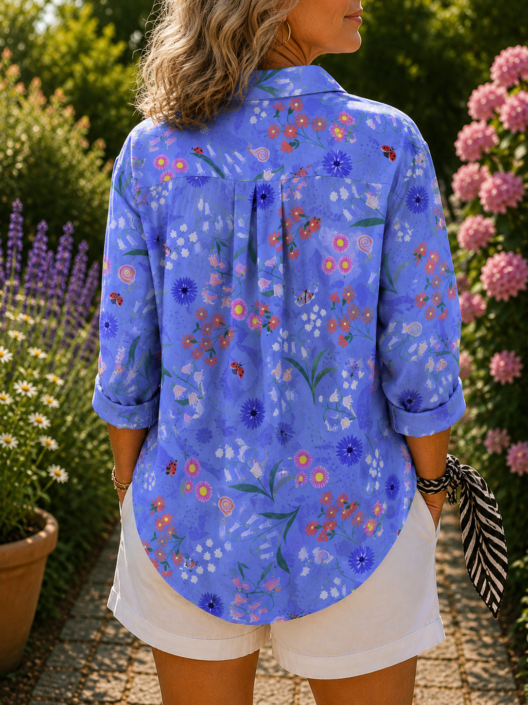 MARCO & BIANCA MILANO | BLUSA PRATO IN FIORE DONNA