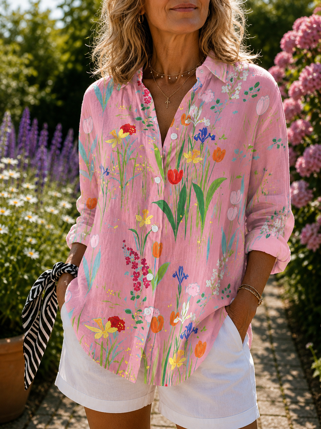 MARCO & BIANCA MILANO | BLUSA GIARDINO DI PRIMAVERA DONNA