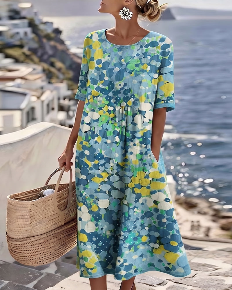 Flora | Abito midi floreale morbido