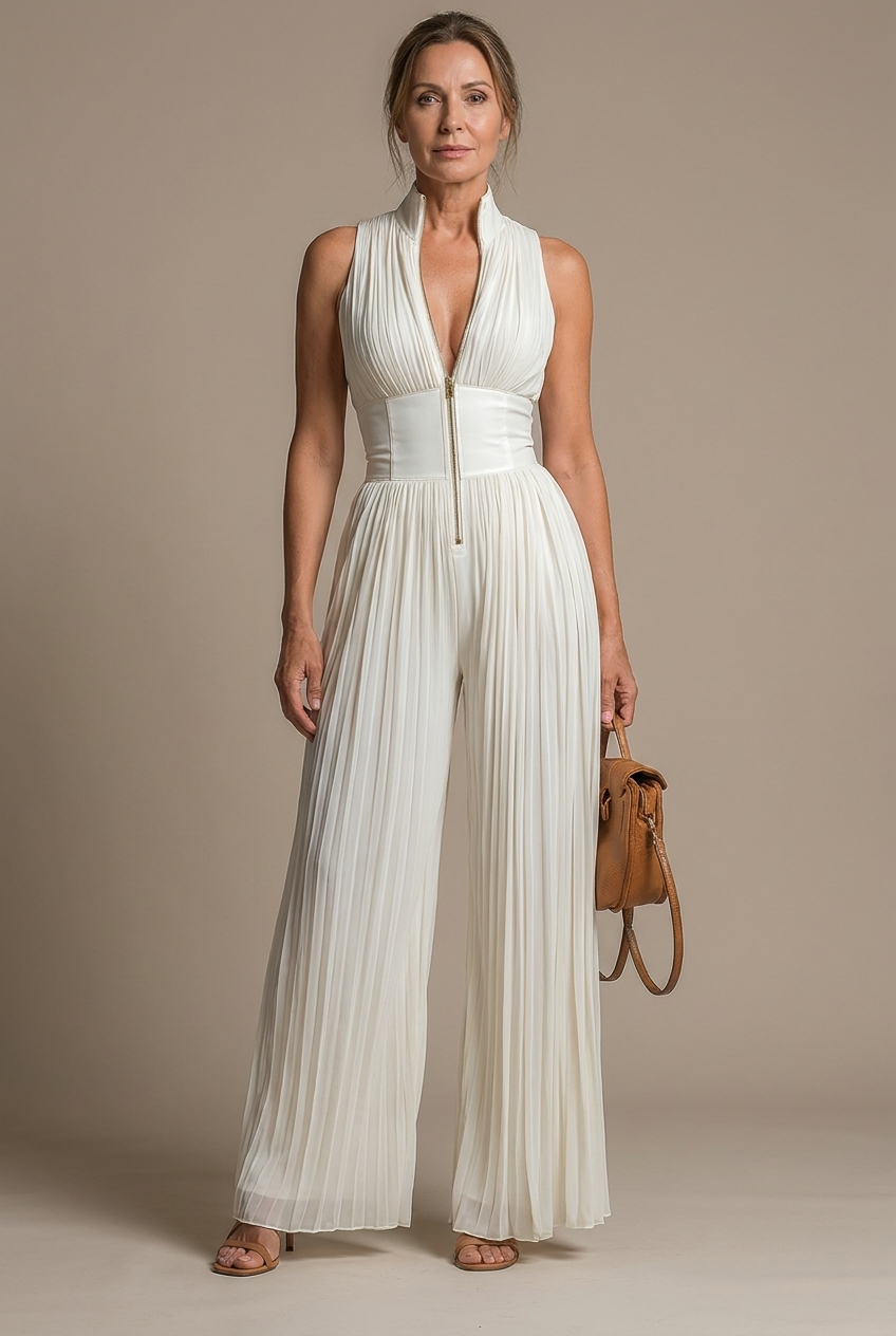MARCO & BIANCA MILANO | LUCÍA TUTA PLISSETTATA IN CHIFFON DONNA