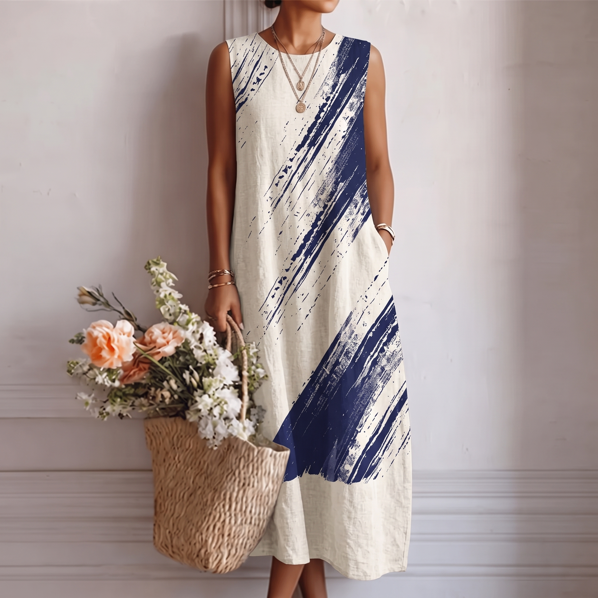 MARCO & BIANCA MILANO | ABITO MIDI ELEGANTE QUOTIDIANO DONNA