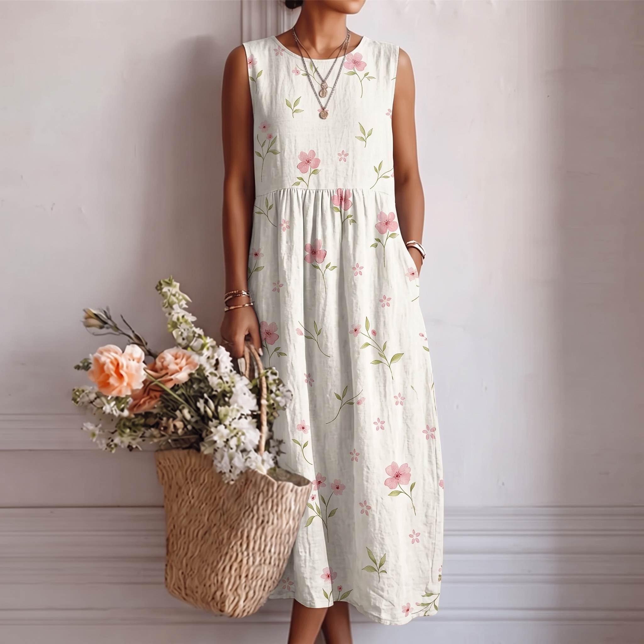 MARCO & BIANCA MILANO | ABITO MIDI PANNA QUOTIDIANO DONNA