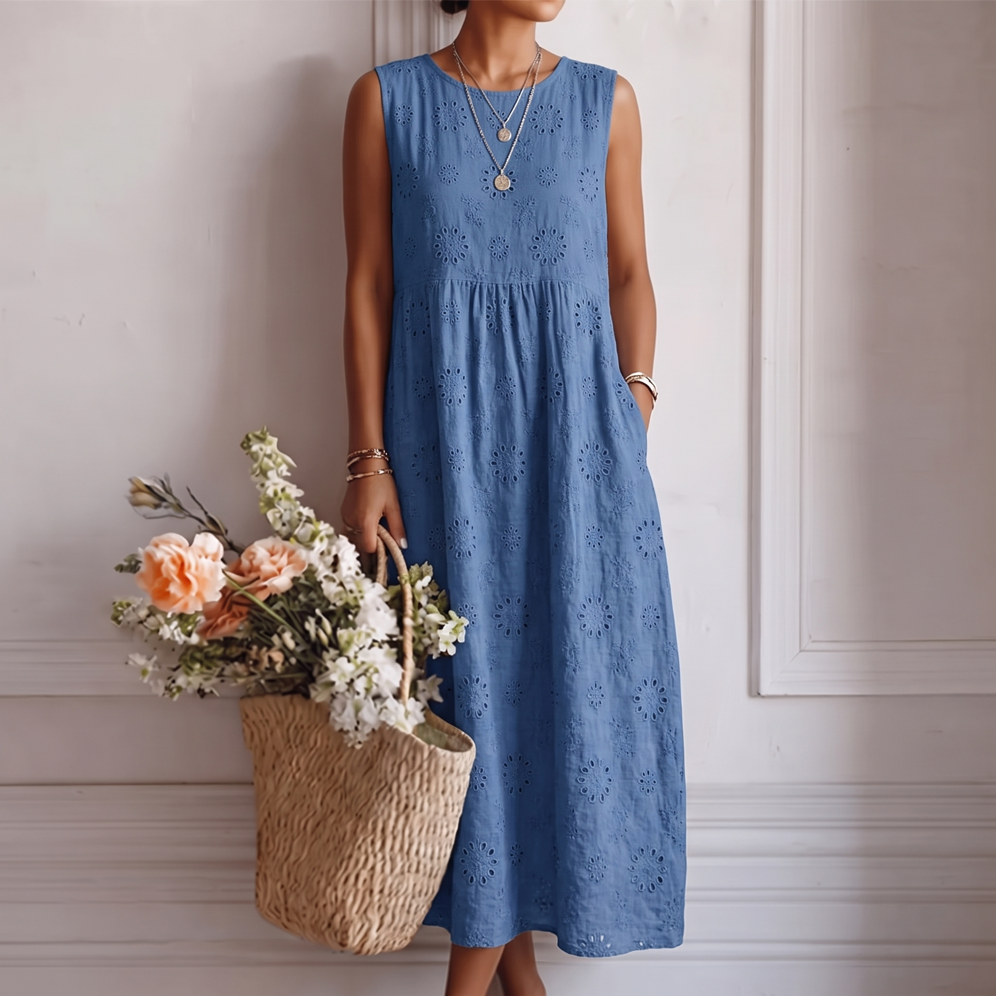 MARCO & BIANCA MILANO | ABITO MIDI ESTIVO QUOTIDIANO DONNA