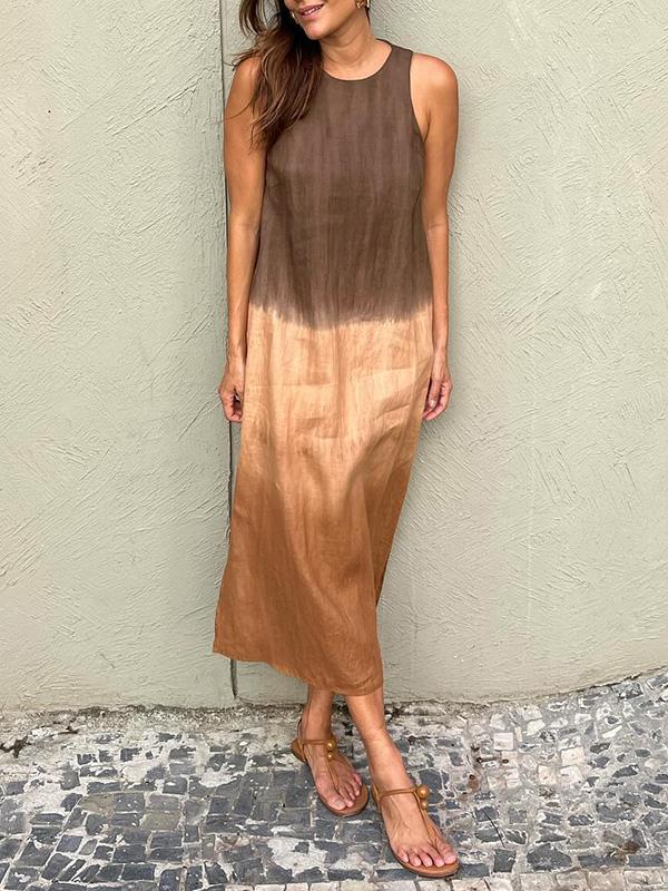 MARCO & BIANCA MILANO | MARÍA ABITO MAXI FLUIDO SFUMATURA ELEGANTE DONNA