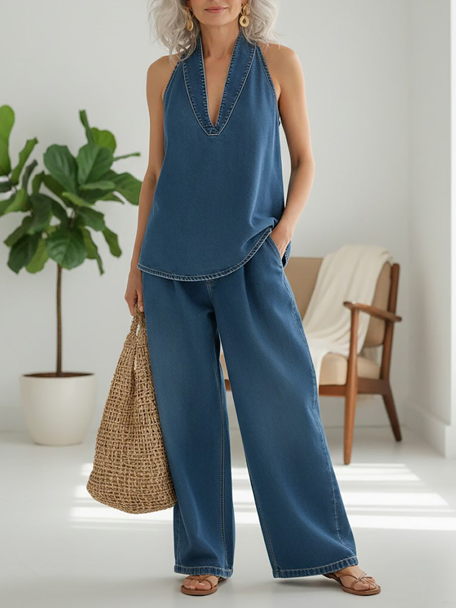MARCO & BIANCA MILANO | IVY SET GEMELLARE IN DENIM EFFETTO VINTAGE DONNA