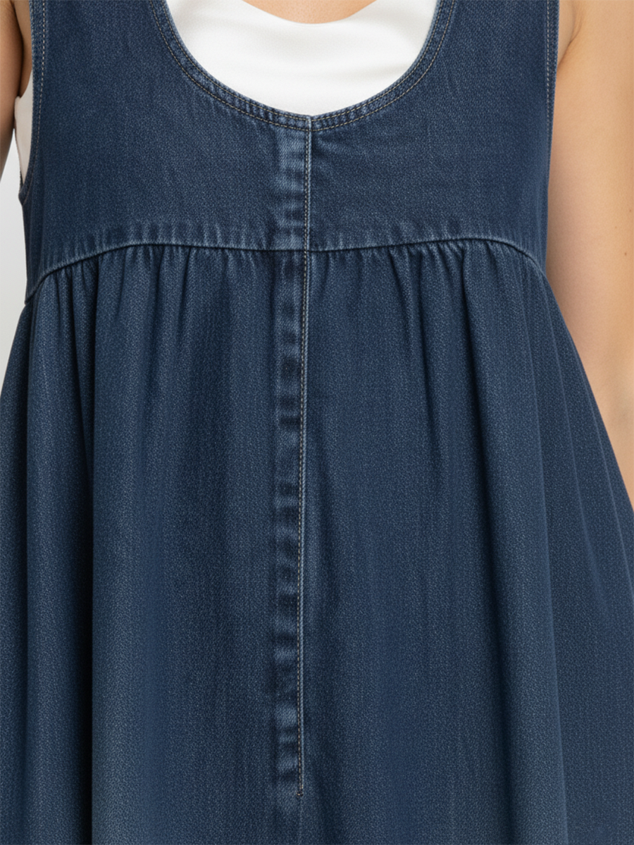 MARCO & BIANCA MILANO | KAREN VESTITO LUNGO IN DENIM VINTAGE DONNA
