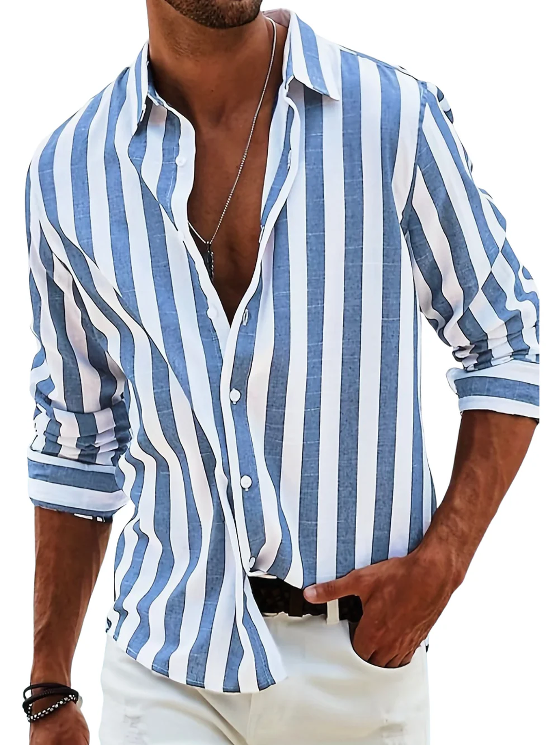 MARCO & BIANCA MILANO | CAMICIA RIVIERA A RIGHE