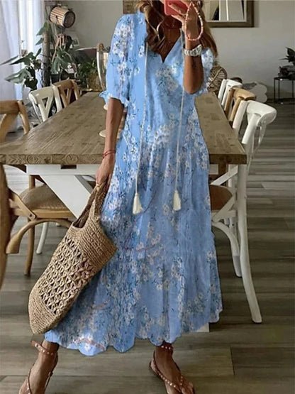 MARCO & BIANCA MILANO | LUNA ABITO MIDI STILE BOHO DONNA