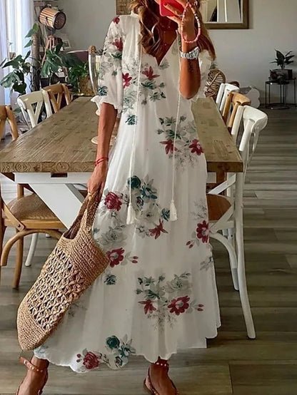 MARCO & BIANCA MILANO | LUNA ABITO MIDI STILE BOHO DONNA