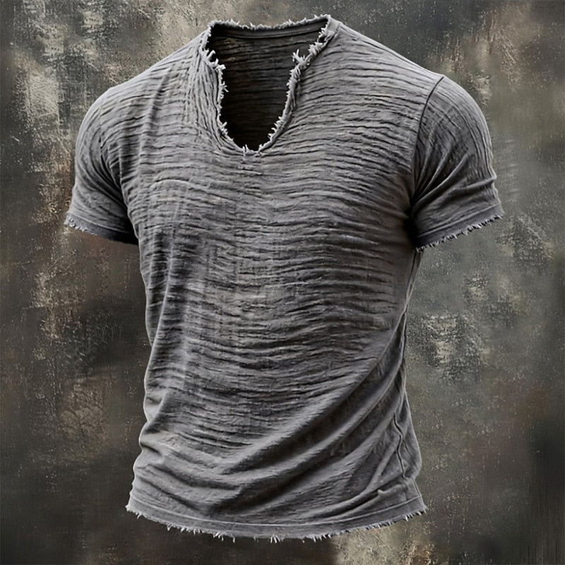 MARCO & BIANCA MILANO | T-SHIRT VINTAGE CON SCOLLO A V UOMO