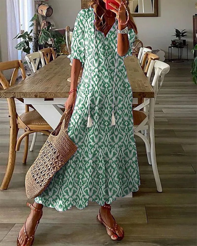 MARCO & BIANCA MILANO | LUNA ABITO MIDI STILE BOHO DONNA