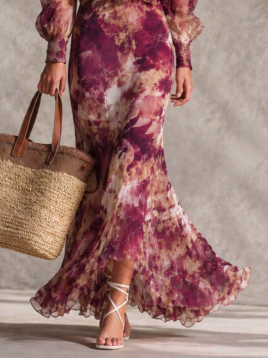 MARCO & BIANCA MILANO | ABITO MAXI ROSA CON SPALLE SCOPERTE DONNA