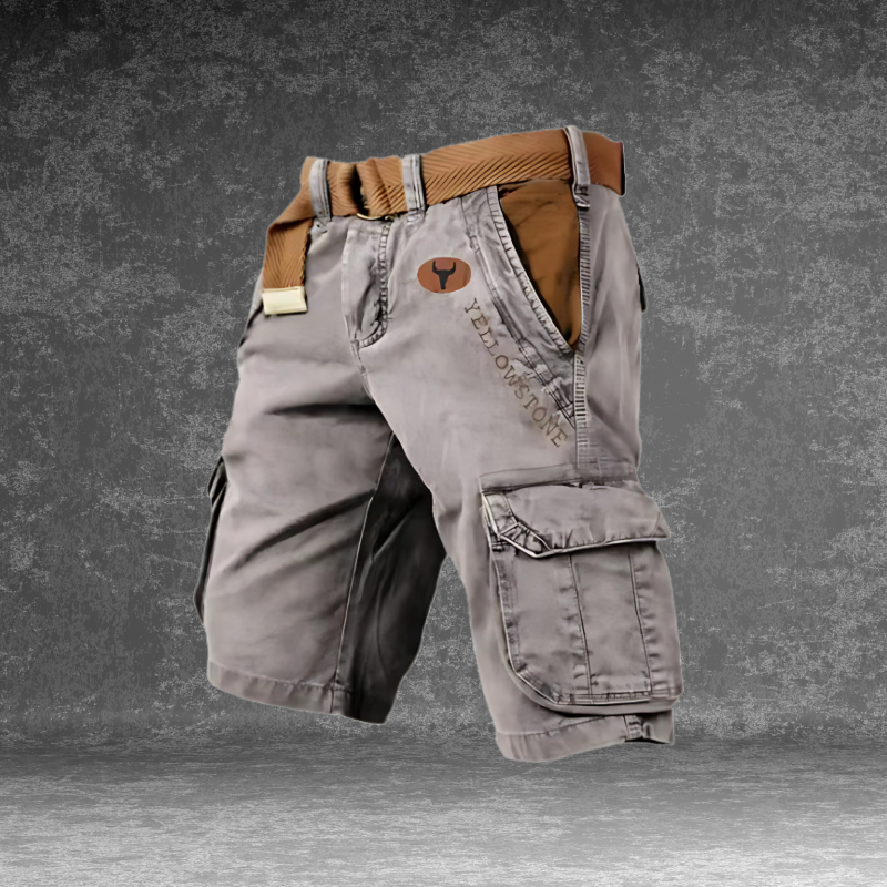 MARCO & BIANCA MILANO | PANTALONCINI CARGO NERI MULTITASCA UOMO