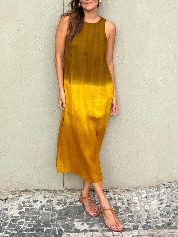 MARCO & BIANCA MILANO | MARÍA ABITO MAXI FLUIDO SFUMATURA ELEGANTE DONNA