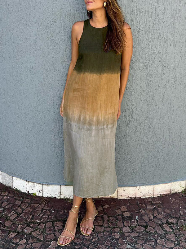 MARCO & BIANCA MILANO | MARÍA ABITO MAXI FLUIDO SFUMATURA ELEGANTE DONNA