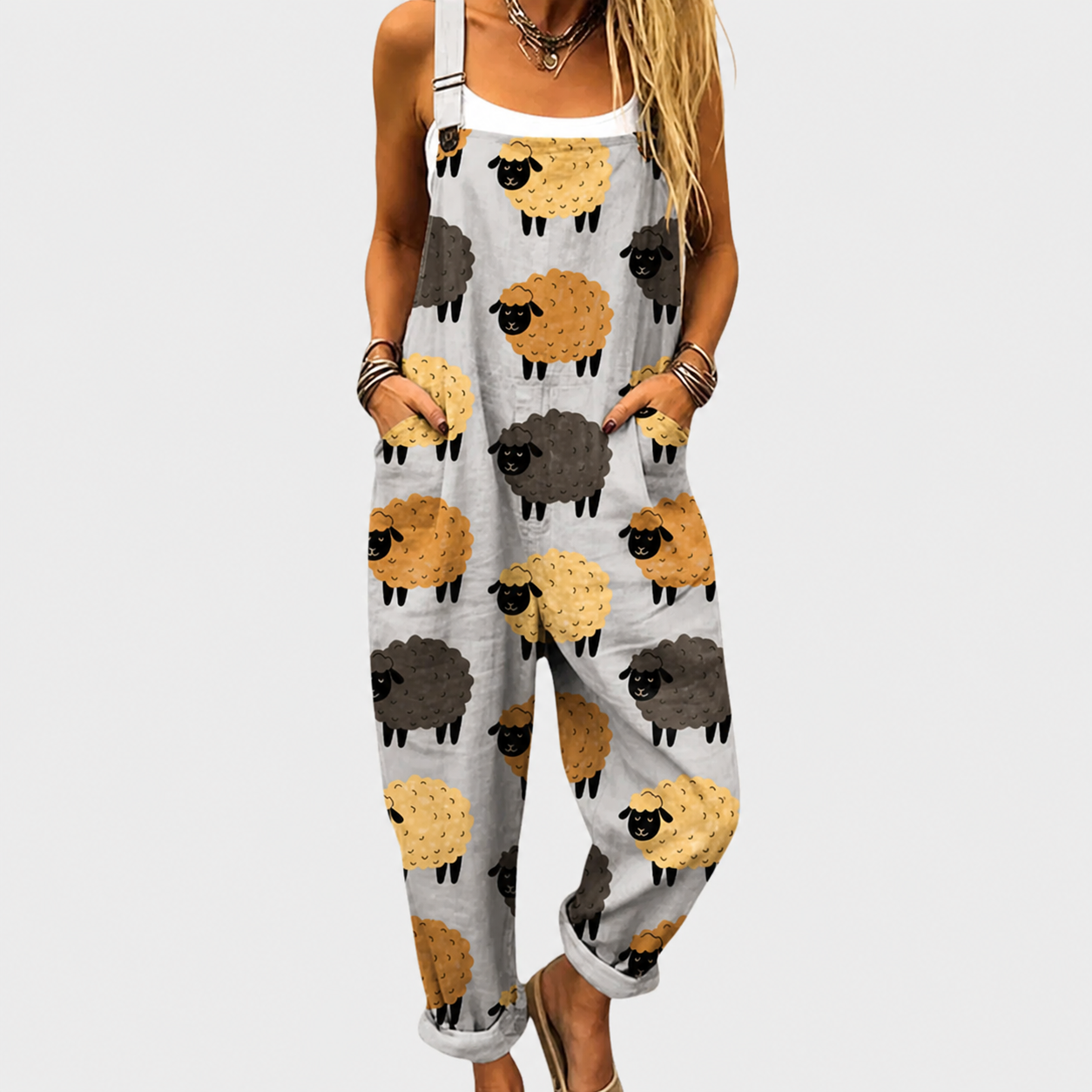 Salopette Stampata Confortevole – Print 24b