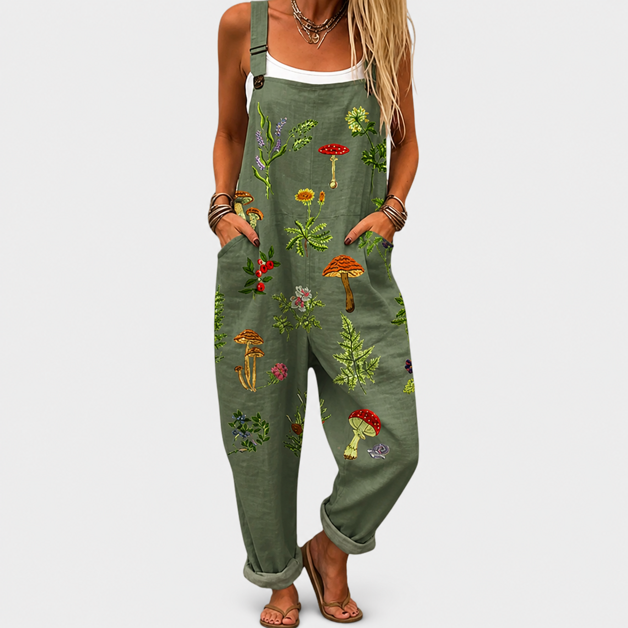 Salopette Stampata Confortevole – Print 30