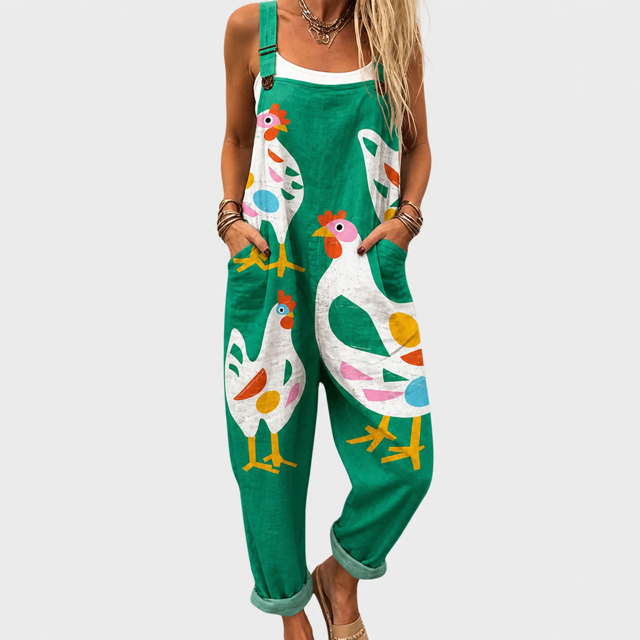 Salopette Stampata Confortevole – Print 33