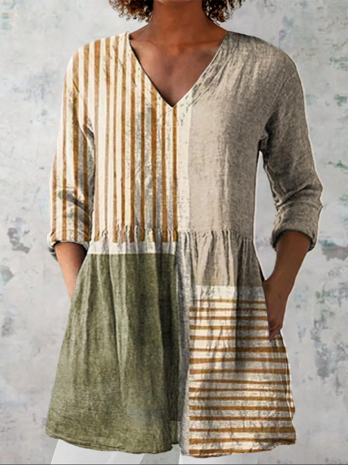 Camille | Blusa lunga con scollo a V
