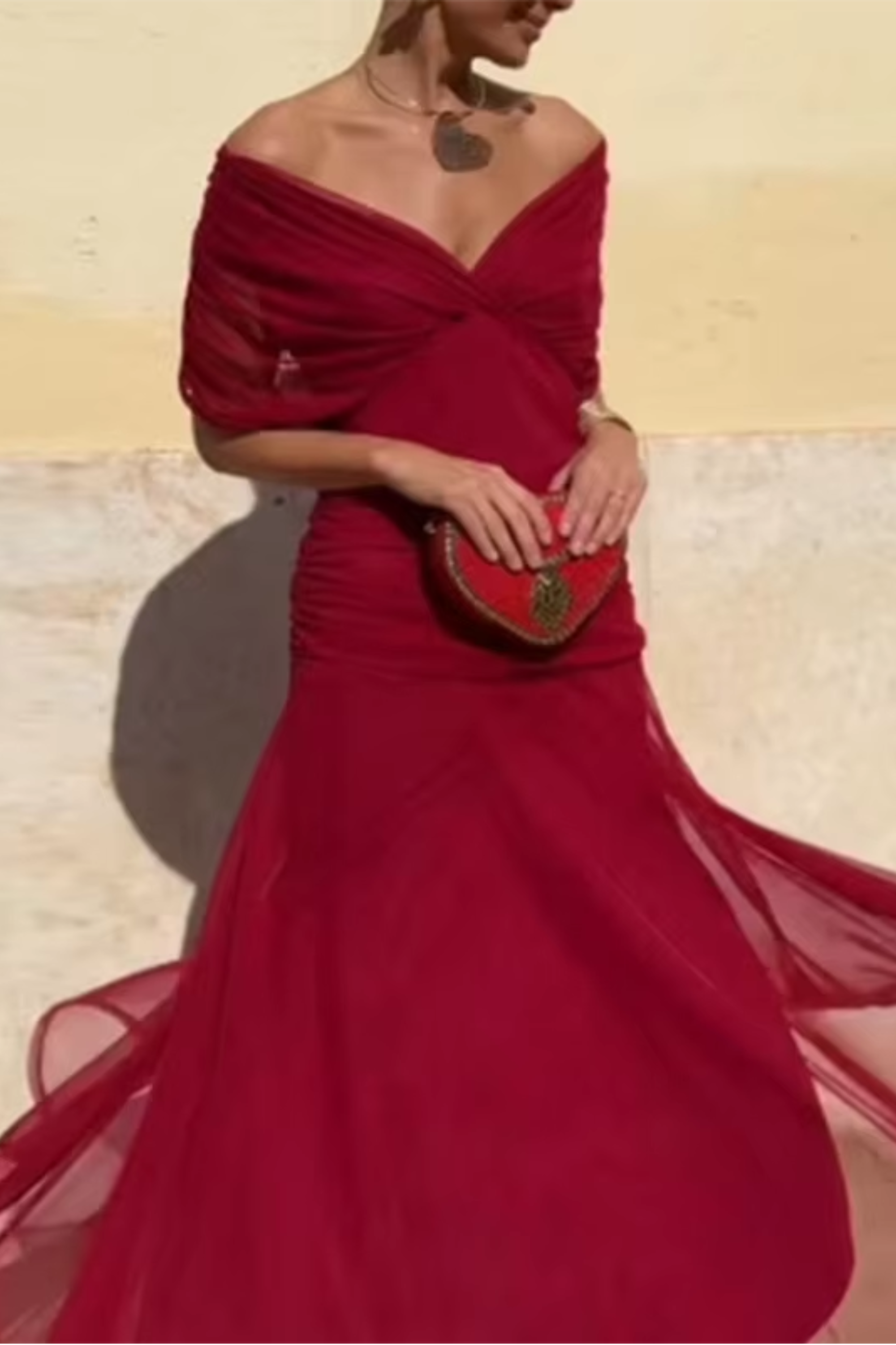 MARCO & BIANCA MILANO | LUISA ABITO LUNGO DA FESTA CON SCOLLO A V